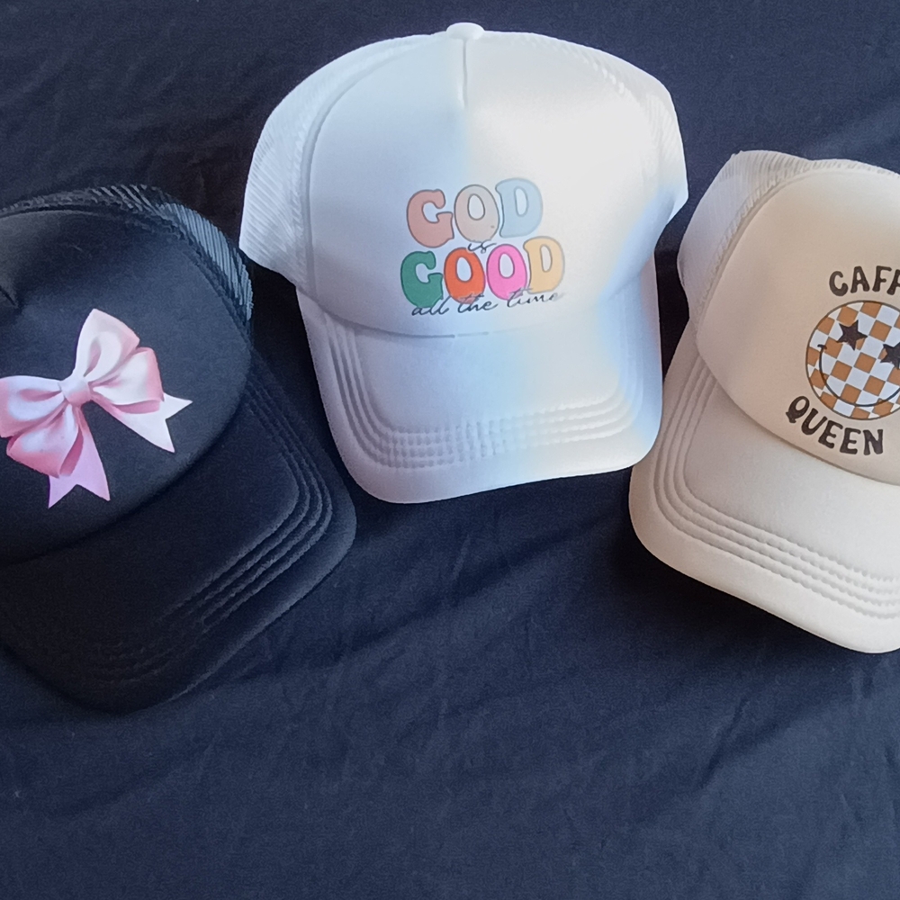 Trendy Graphic and Bow Baseball Caps